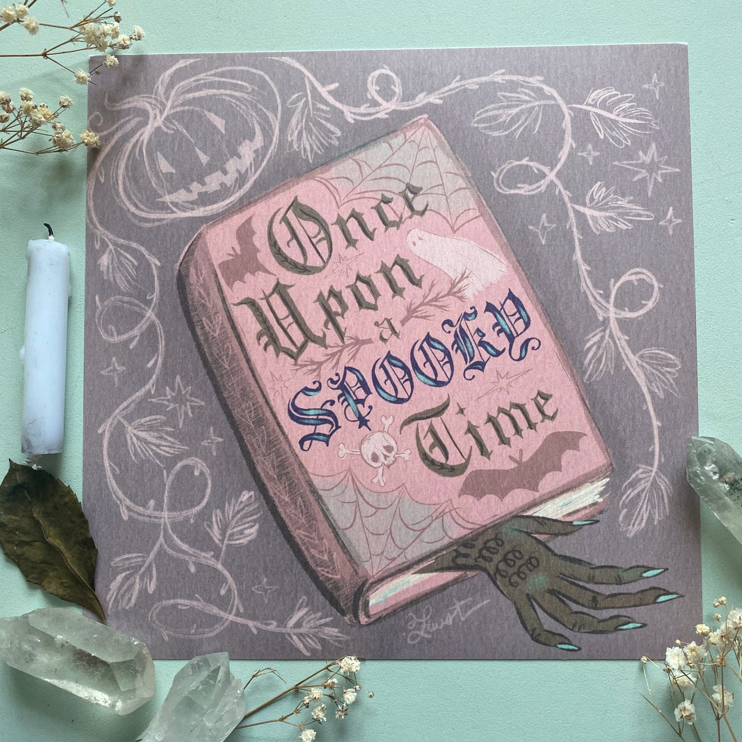 Once Upon a Spooky Time - 8x8 Art Print