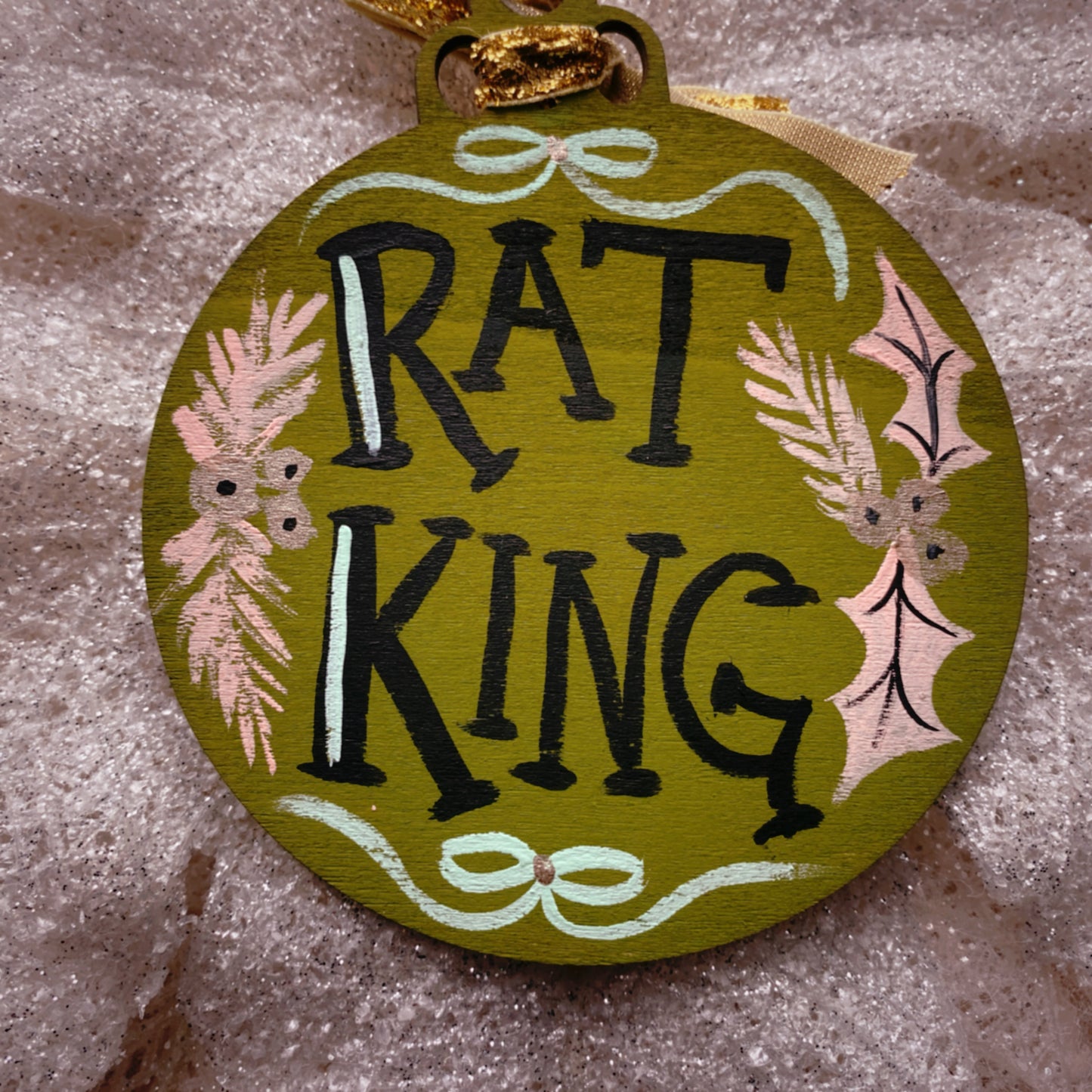 RAT KING! - Hand Painted Ornament