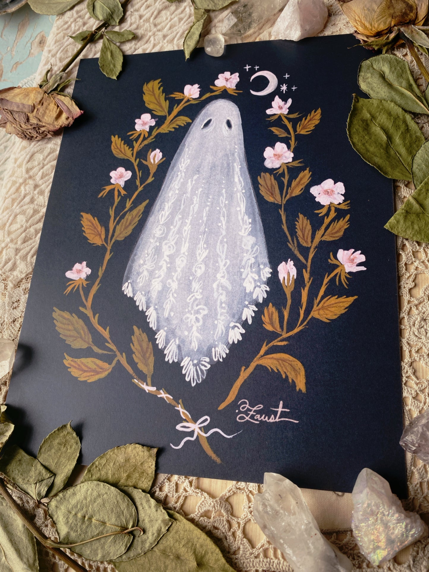 Lace Ghost - 8.5x11 Art Print