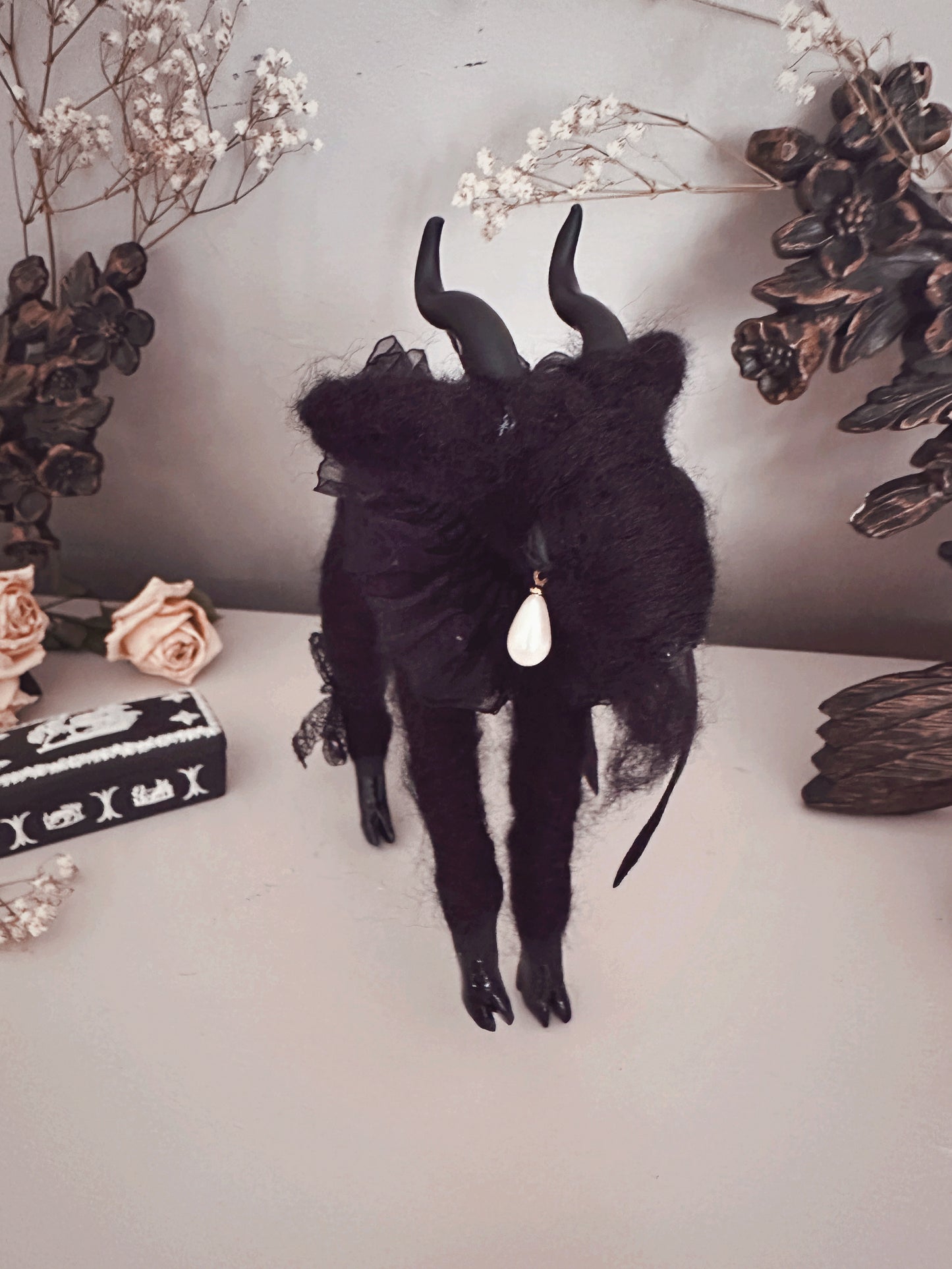 Mourning Black Phillip in Black Tulle