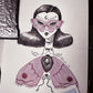 Moth Maiden 🎃 Original Drawlloween Painting