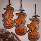 Copper Halloween Kitty ✦ Hand Embossed Foil Decoration