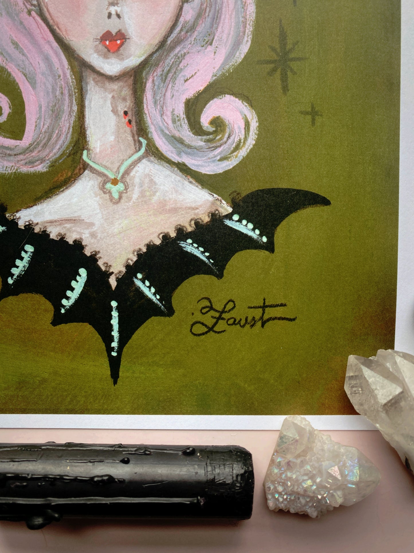 Bat Lady Barbie - 8x10 Art Print