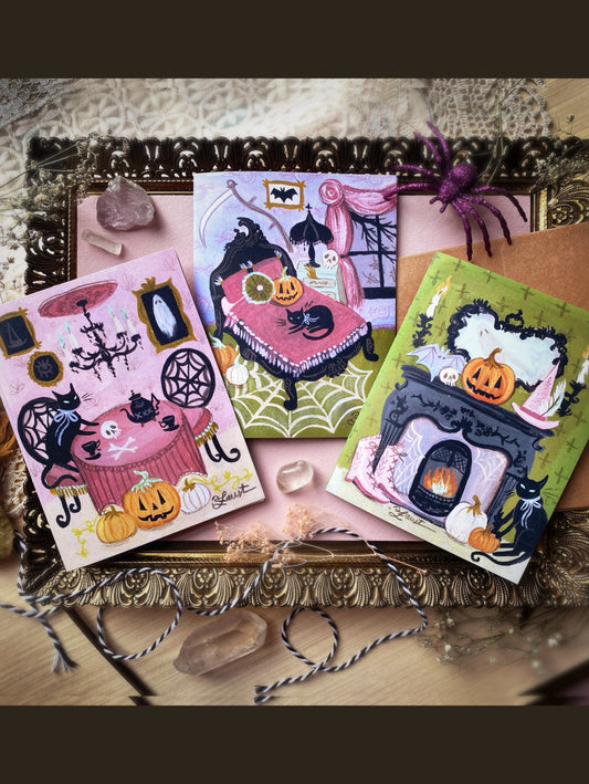 Halloween Home Card Collection ✦ Set of 3