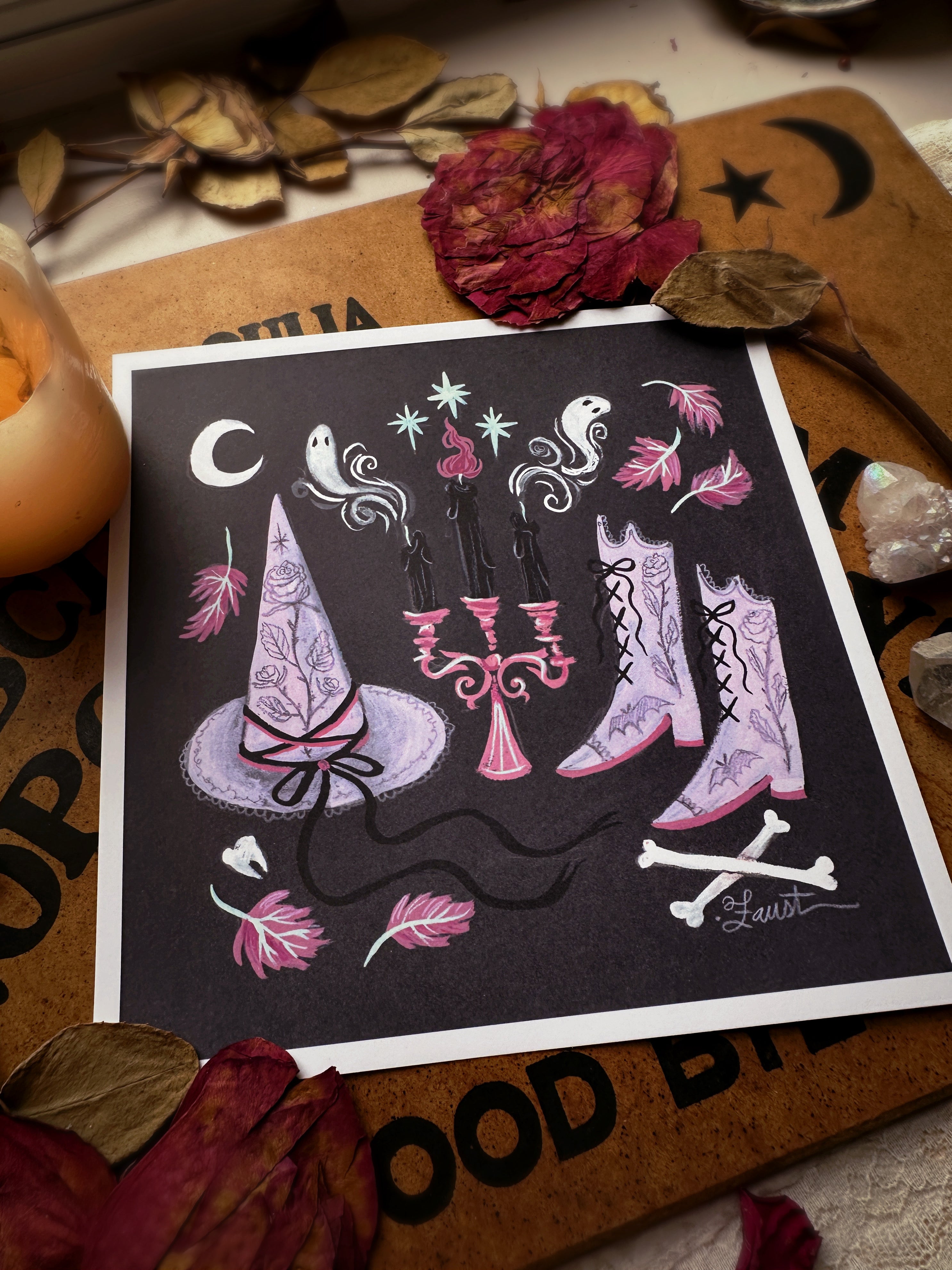Lilac Witch ✦ 8x8 Art Print – Olivia Faust