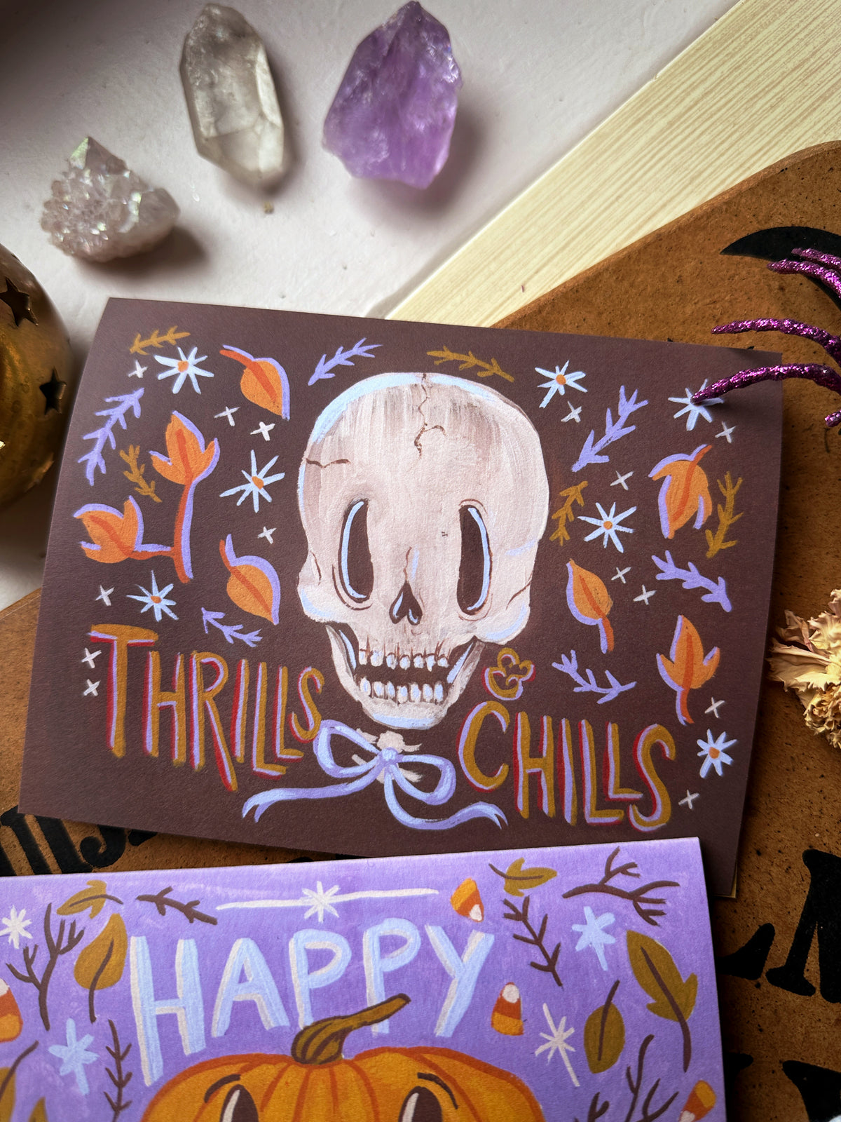 Thrills & Chills! ✦ Vintage Halloween Card