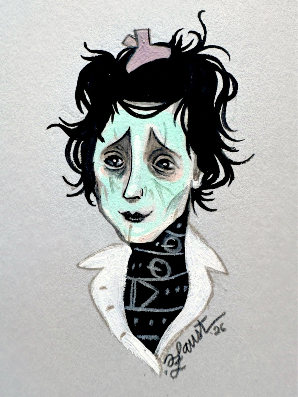 "This Should Do The Trick!" An Edward Scissorhands Portrait 🎃 Original Drawlloween Artwork