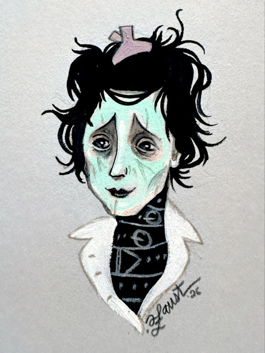"This Should Do The Trick!" An Edward Scissorhands Portrait 🎃 Original Drawlloween Artwork