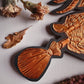 Copper Phillip on a Broom ✦ Hand Embossed Foil Decoration