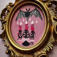 Darling Blood Ritual🎃 Framed Mini Original Drawlloween Painting