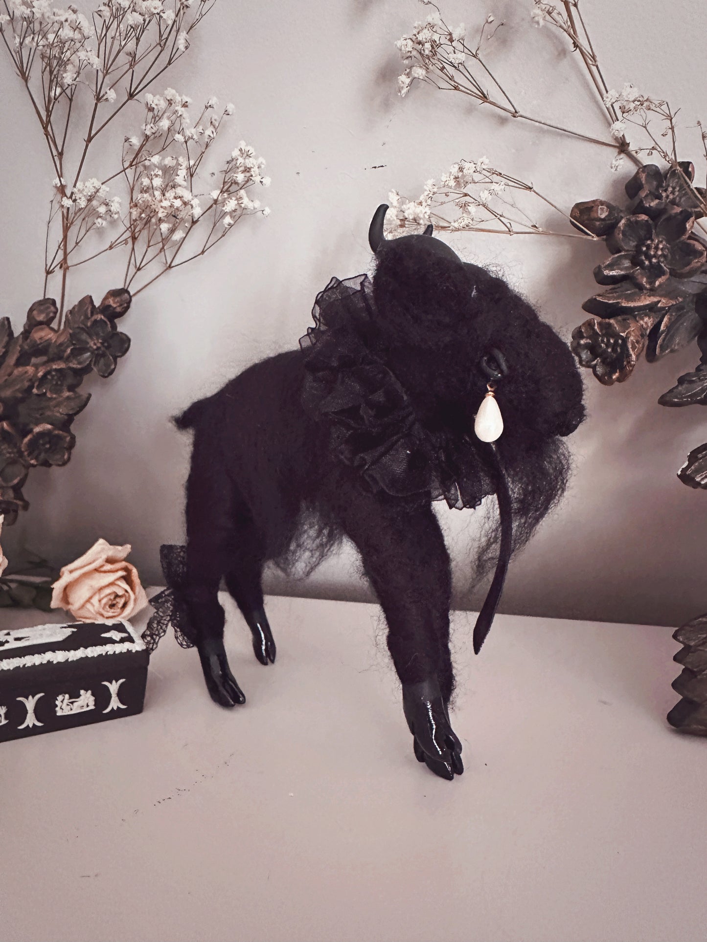 Mourning Black Phillip in Black Tulle