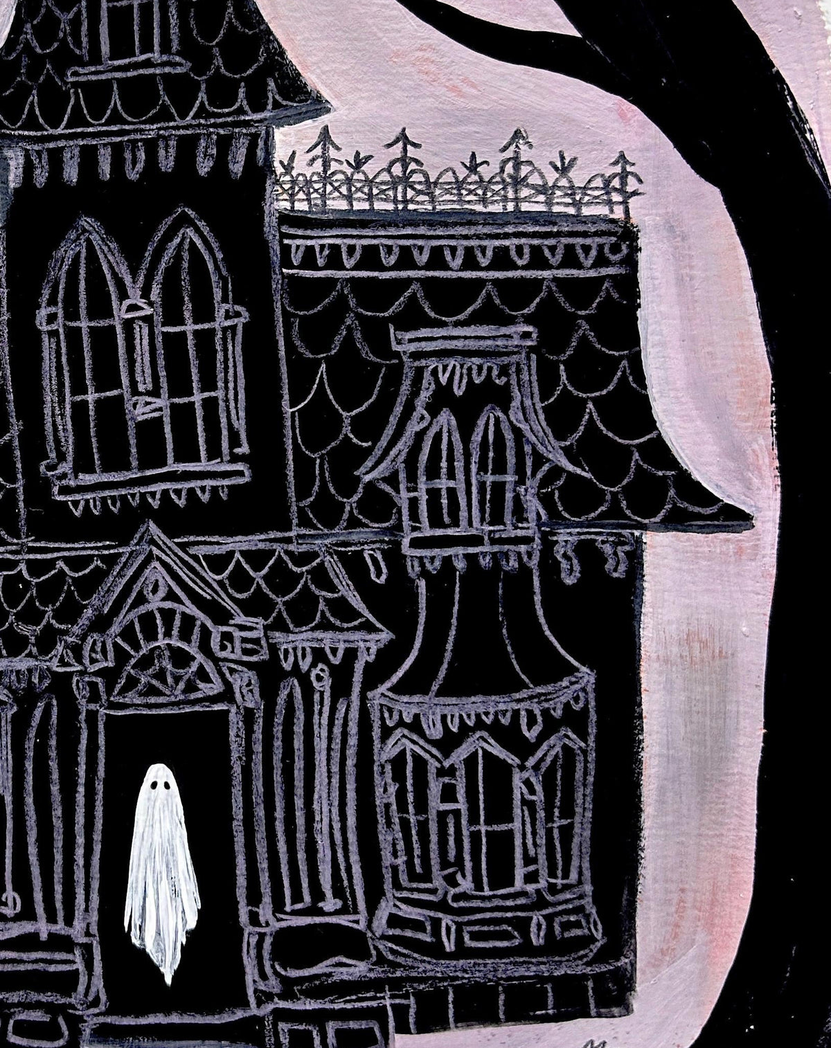 The Haunted Manor Calls to You 🎃 Original Drawlloween Artwork