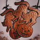 Copper Halloween Kitty ✦ Hand Embossed Foil Decoration