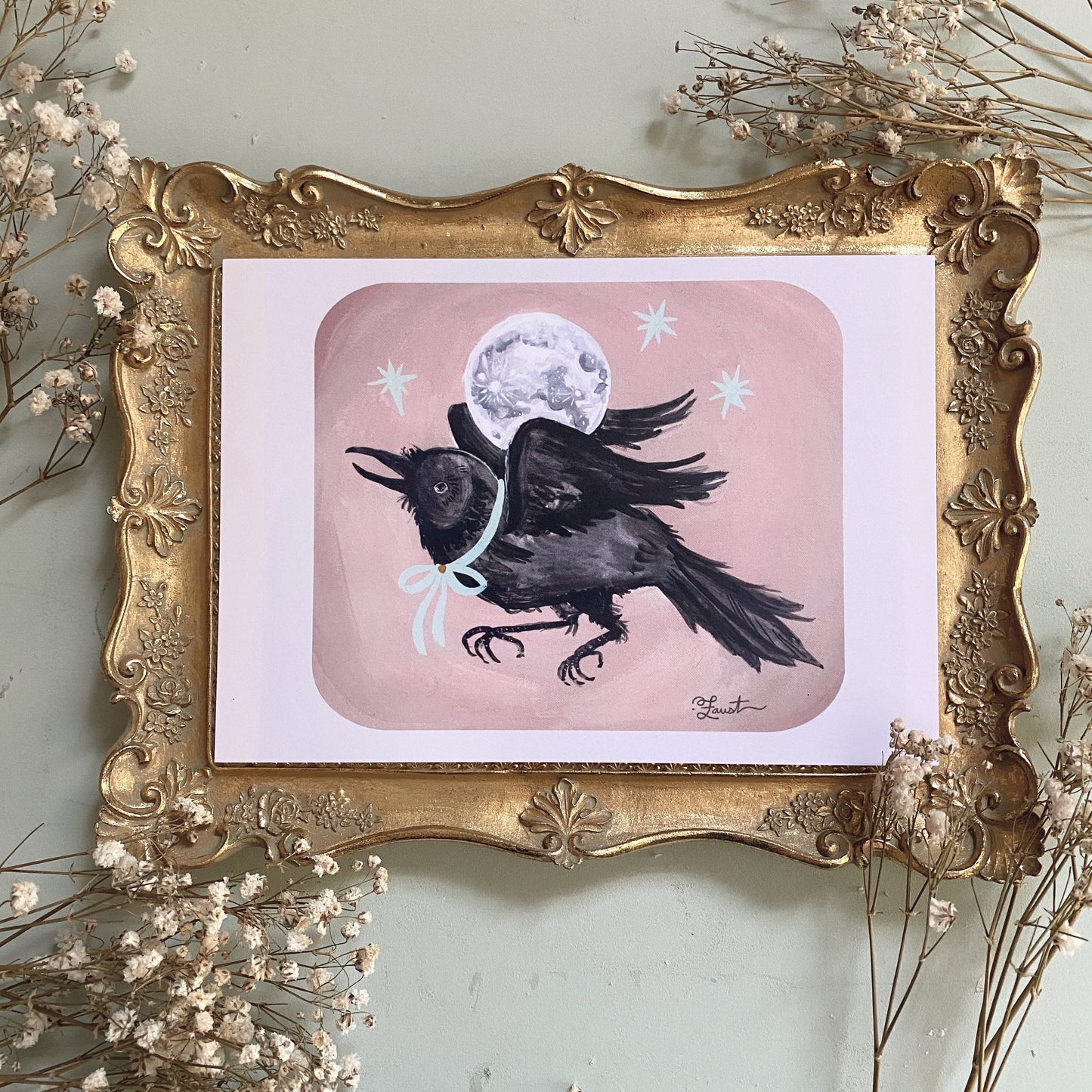Crow Moon 5x7 Art Print