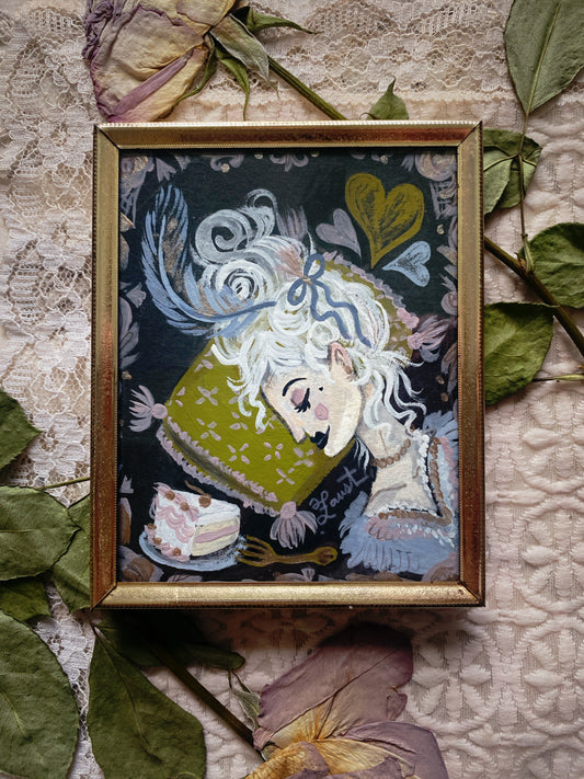 To Dream of My Beloved - Framed Original Painting