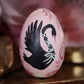 Black Swan Hand-Painted Wooden Egg