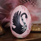 Black Swan Hand-Painted Wooden Egg