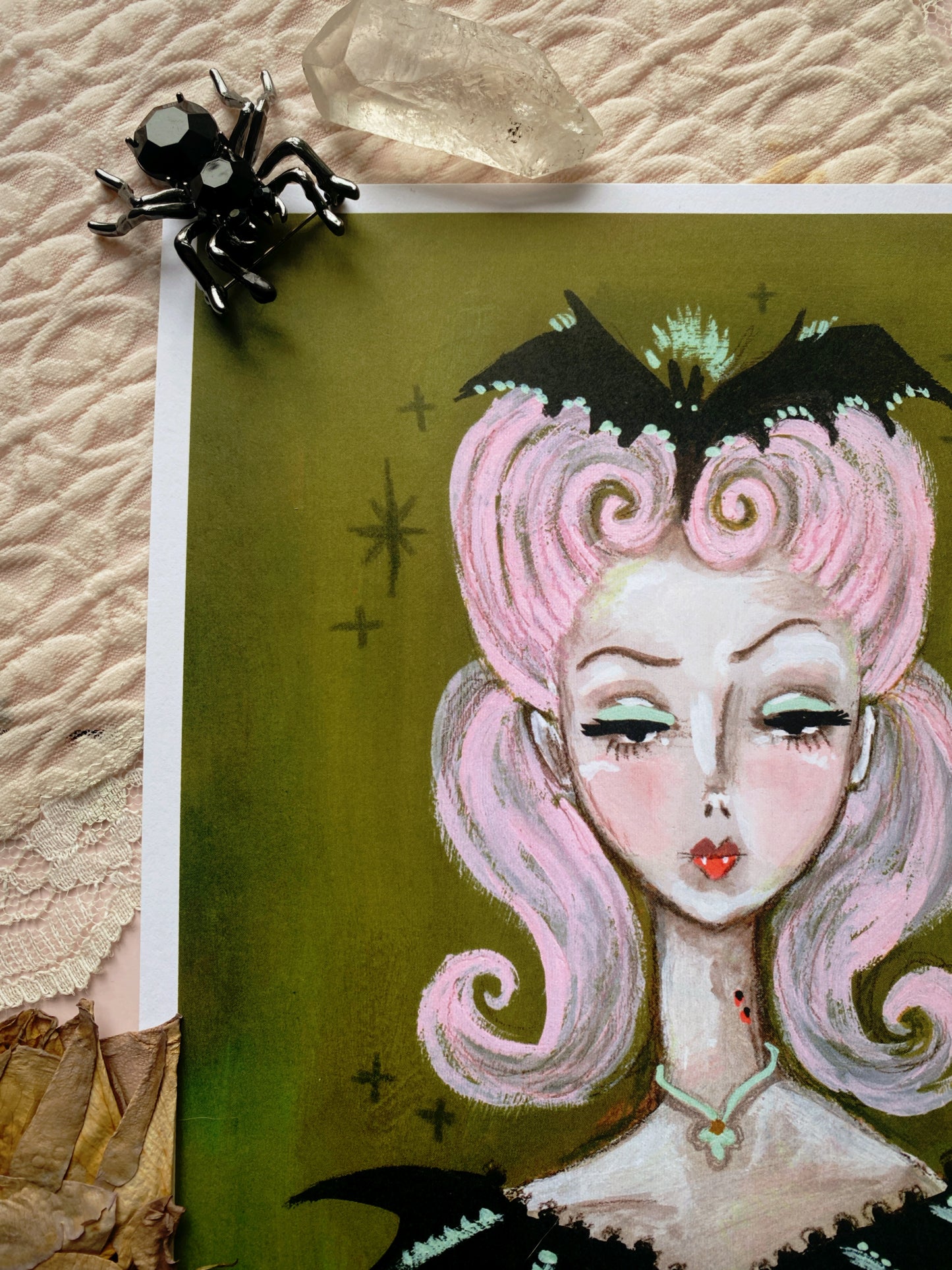 Bat Lady Barbie - 8x10 Art Print