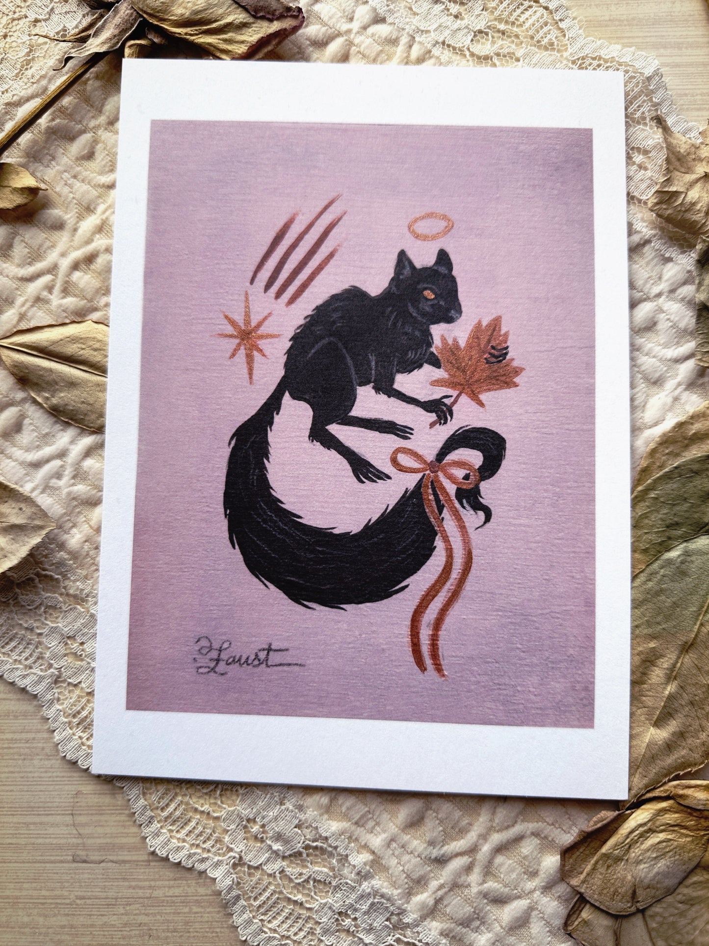 Spooky Omen ✦ Limited Edition Illuminated 5x7 Art Print