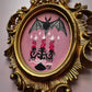 Darling Blood Ritual🎃 Framed Mini Original Drawlloween Painting