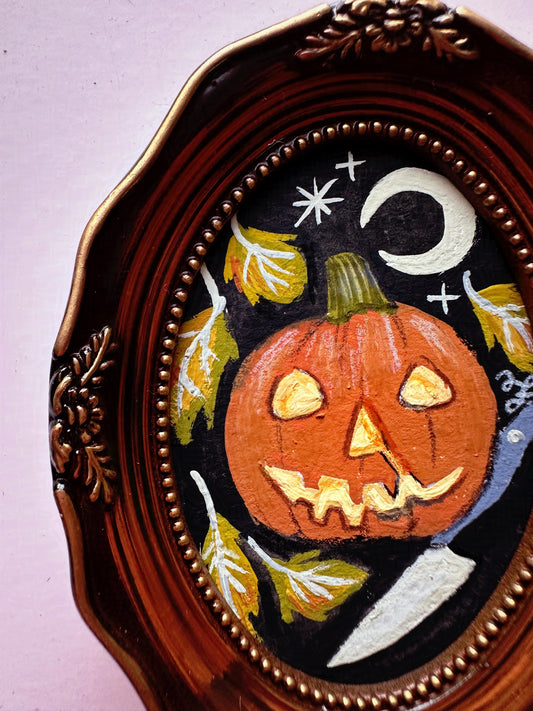 Halloween, 1978 🎃 Framed Mini Original Drawlloween Painting
