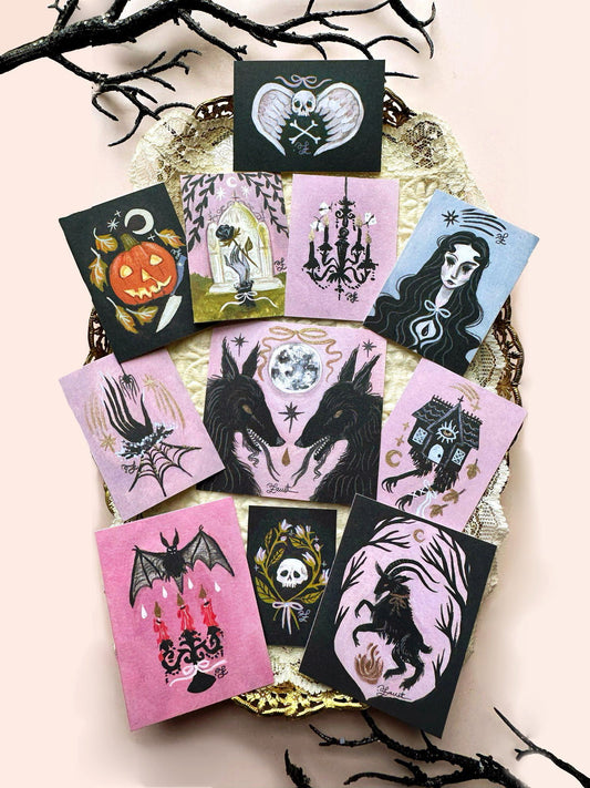 🎃Drawlloween Mini Prints🎃 Limited Edition Set of 11