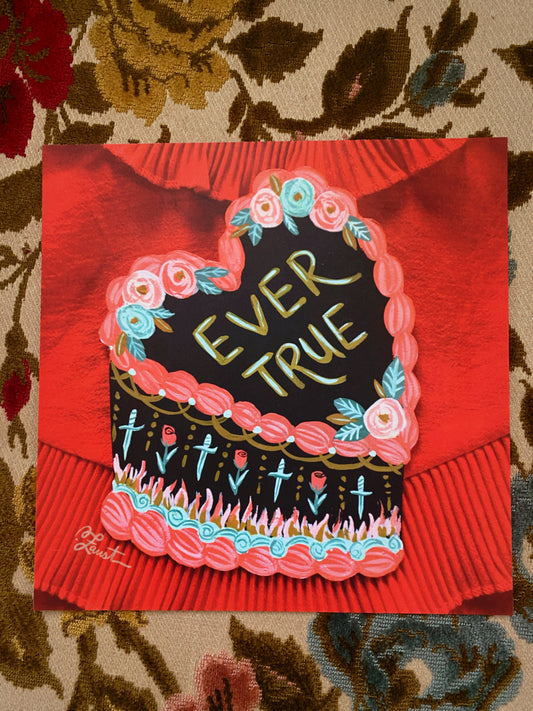 Ever True Cake - 8x8 Art Print