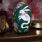 Ghost Bunny Hand-Painted Wooden Egg