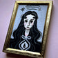 Dark Water 🎃 Framed Mini Original Drawlloween Painting