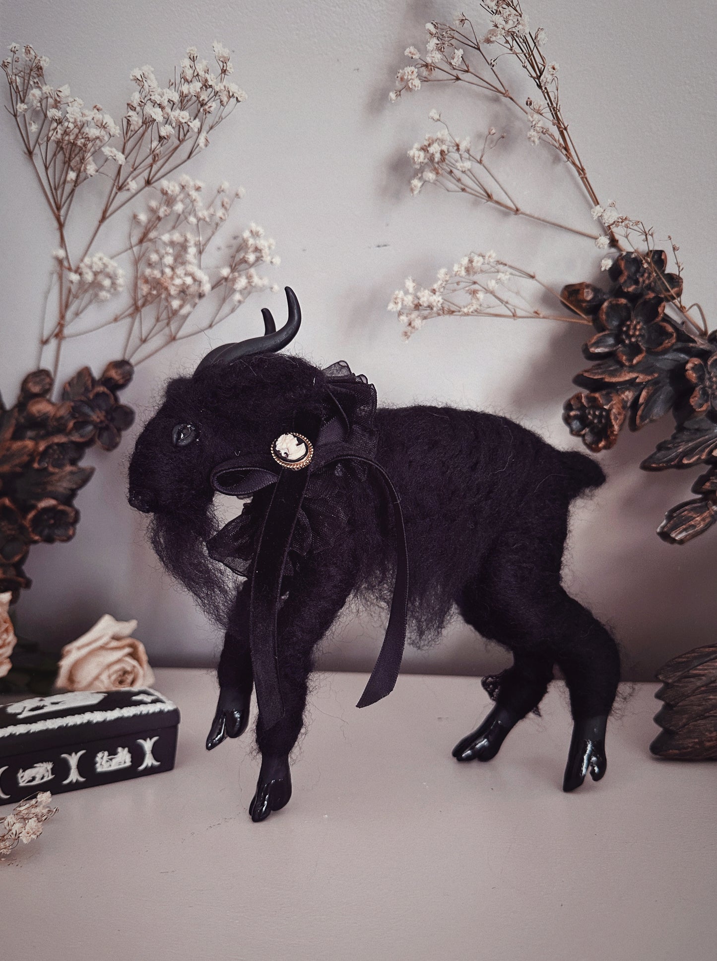 Mourning Black Phillip in Black Tulle