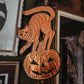 Copper Halloween Kitty ✦ Hand Embossed Foil Decoration