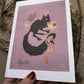 Spooky Omen ✦ Limited Edition Illuminated 5x7 Art Print