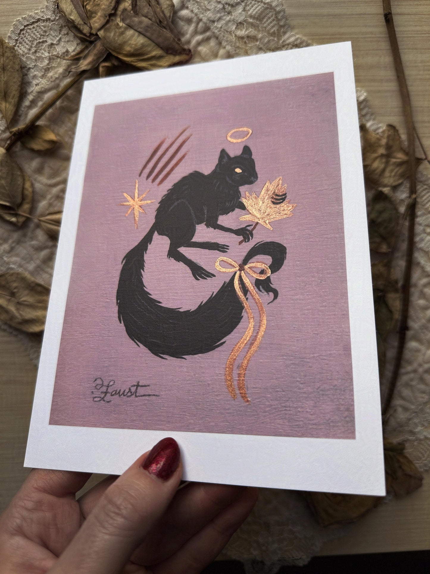 Spooky Omen ✦ Limited Edition Illuminated 5x7 Art Print