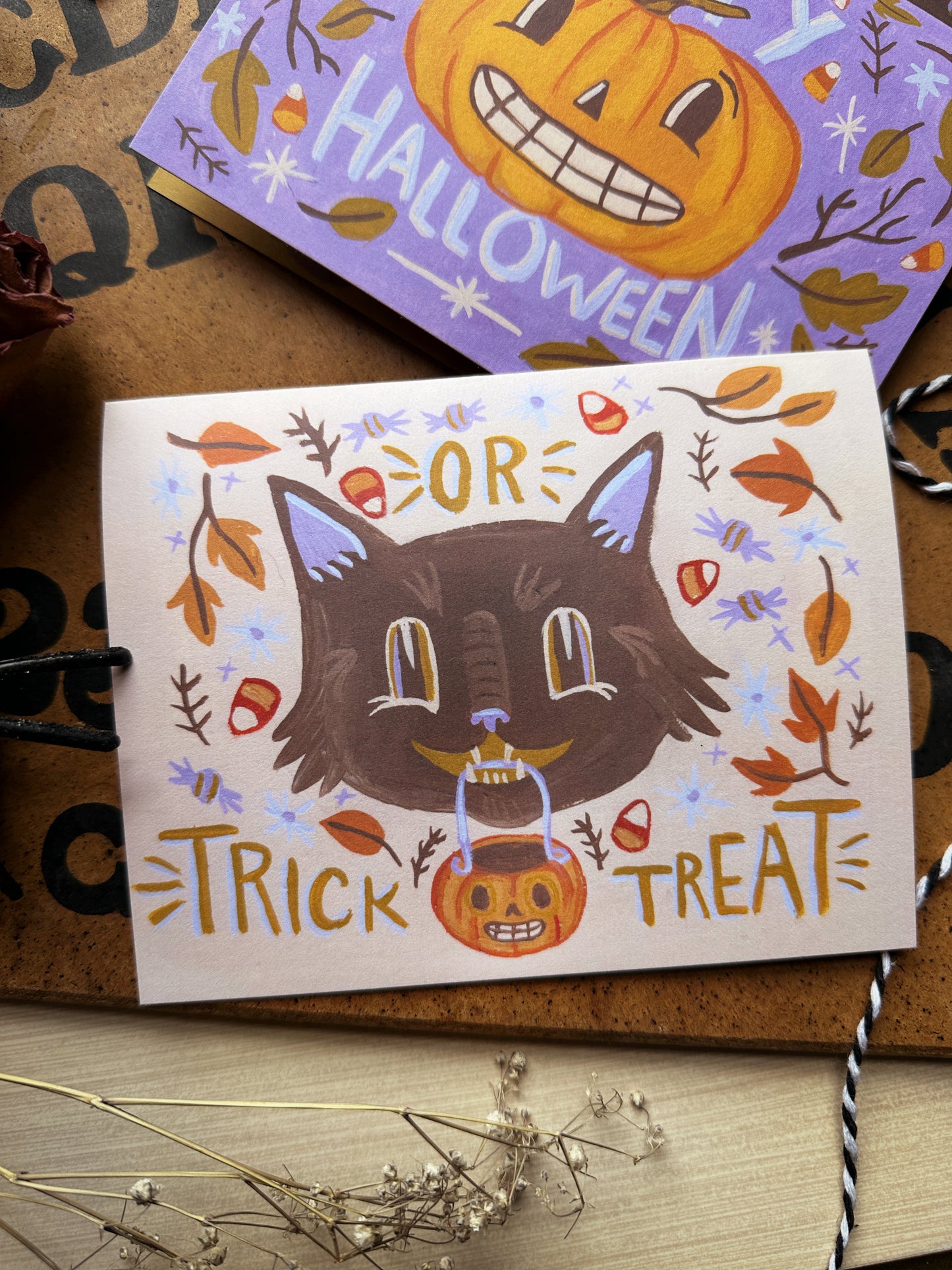 Trick or Treat! ✦ Vintage Halloween Card
