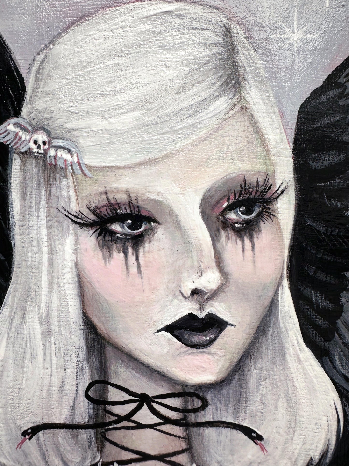 The Angel of Apathy ✦ Framed Original Painting