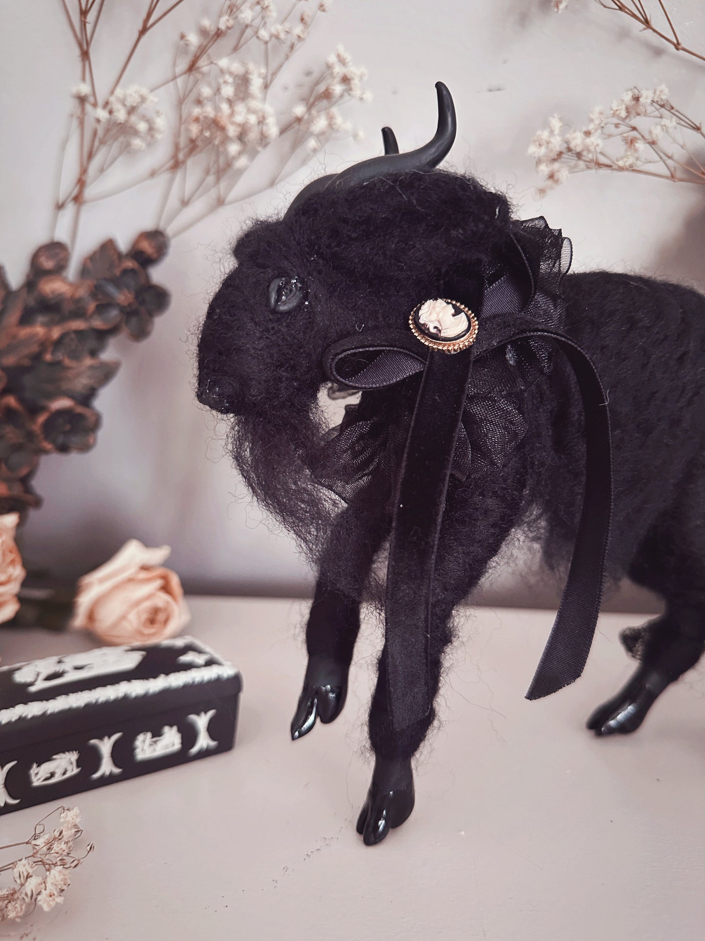 Mourning Black Phillip in Black Tulle