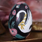 White Swan Hand-Painted Wooden Egg