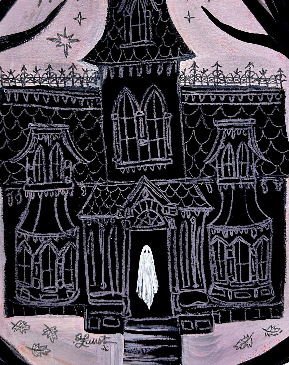The Haunted Manor Calls to You 🎃 Original Drawlloween Artwork