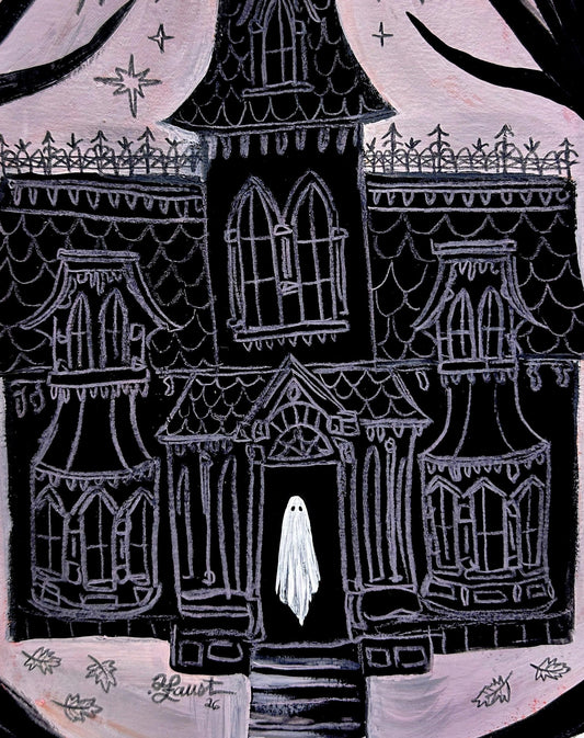 The Haunted Manor Calls to You 🎃 Original Drawlloween Artwork