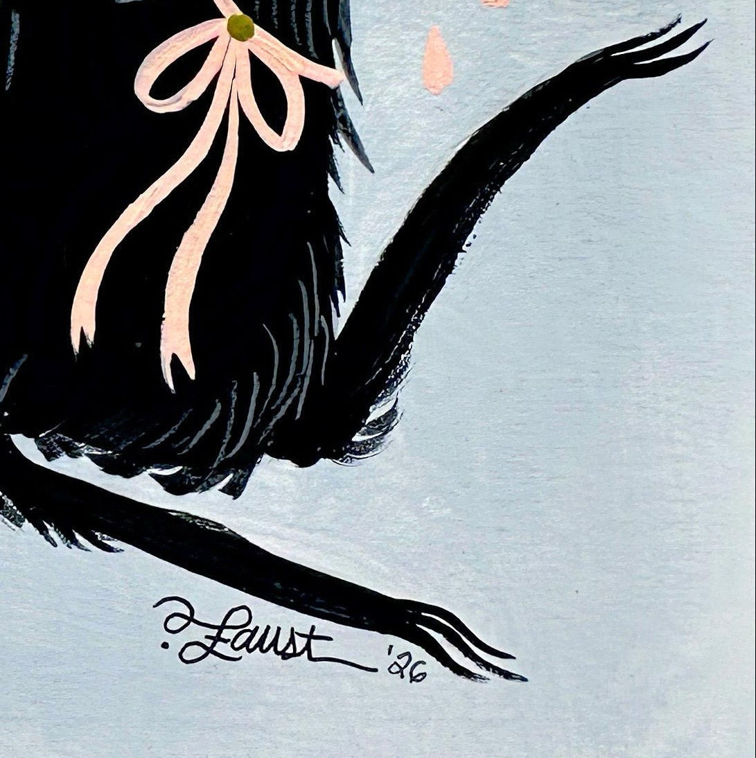 To Eat The Moon 🎃 Original Drawlloween Painting