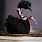 Felted Black Swan Queen