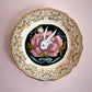 White Rabbit - Painted Vintage Plate