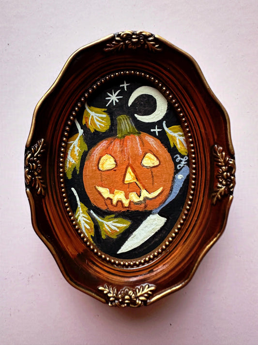 Halloween, 1978 🎃 Framed Mini Original Drawlloween Painting