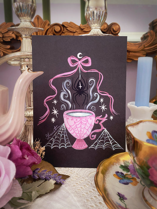 The Teacup Widow - 5x7 Art Print