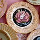 White Rabbit - Painted Vintage Plate