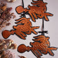 Copper Phillip on a Broom ✦ Hand Embossed Foil Decoration