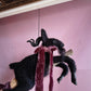 Black Phillip on a Broom ✦ in Hawthorn Velvet