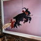 Black Phillip on a Broom ✦ in Bramble Velvet