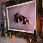 Black Phillip on a Broom ✦ in Bramble Velvet