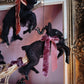 Black Phillip on a Broom ✦ in Hawthorn Velvet